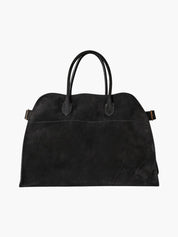 Women's large structured tote bag with adjustable shoulder straps