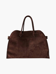 Women's large structured tote bag with adjustable shoulder straps