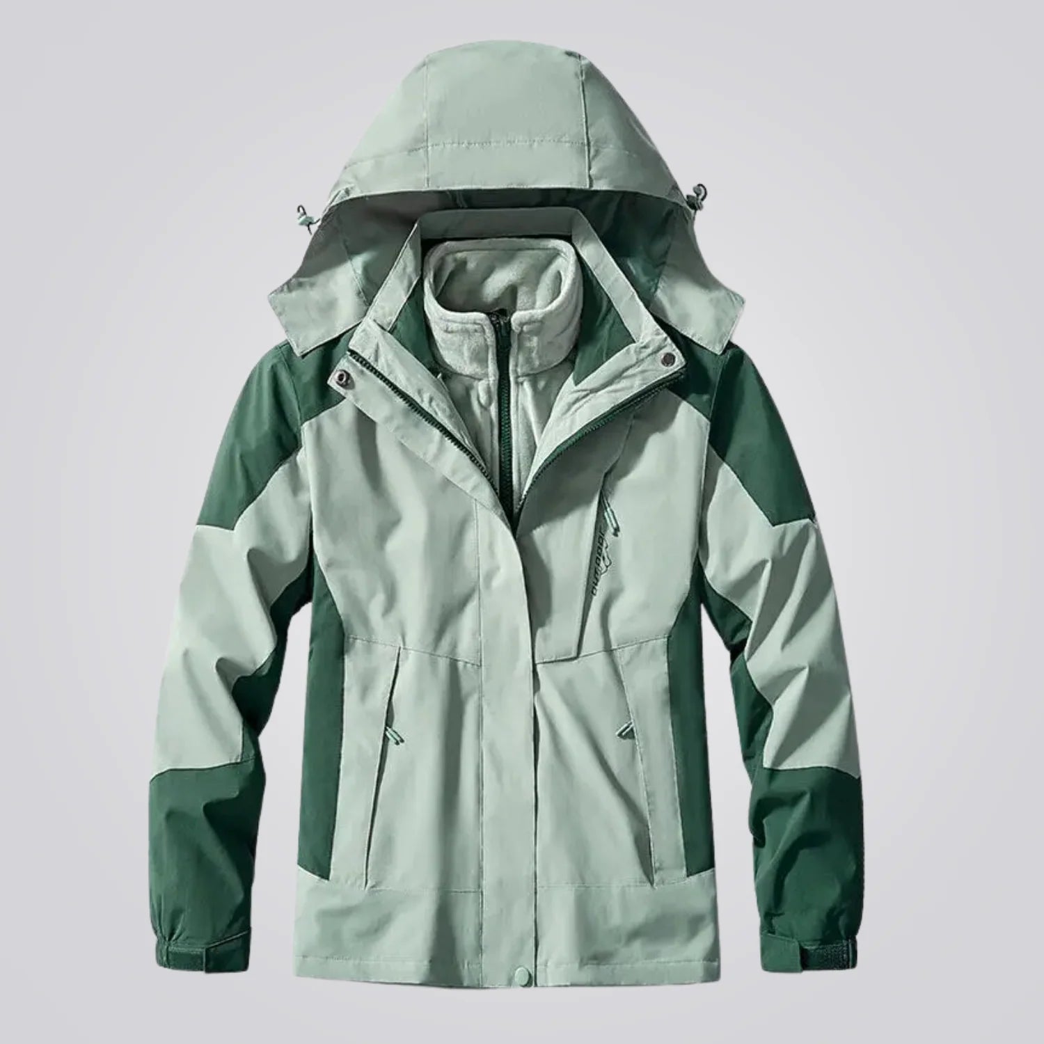 Women's 3-in-1 parka with hood and zip pockets, photo 4