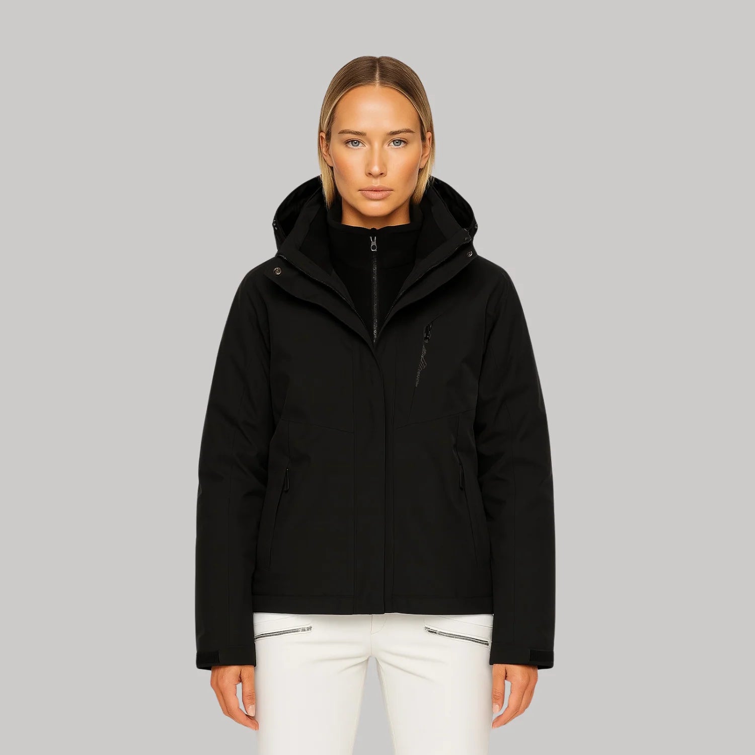 Women's 3-in-1 parka with hood and zip pockets, photo 5