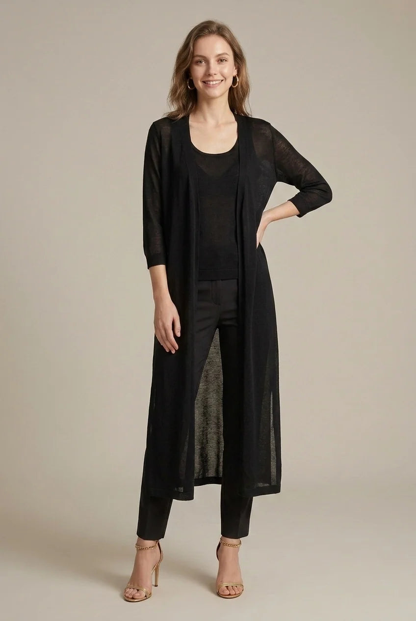 Women's longline open cardigan relaxed fit, photo 2