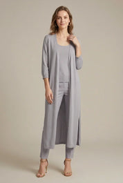 Women's longline open cardigan relaxed fit, photo 3