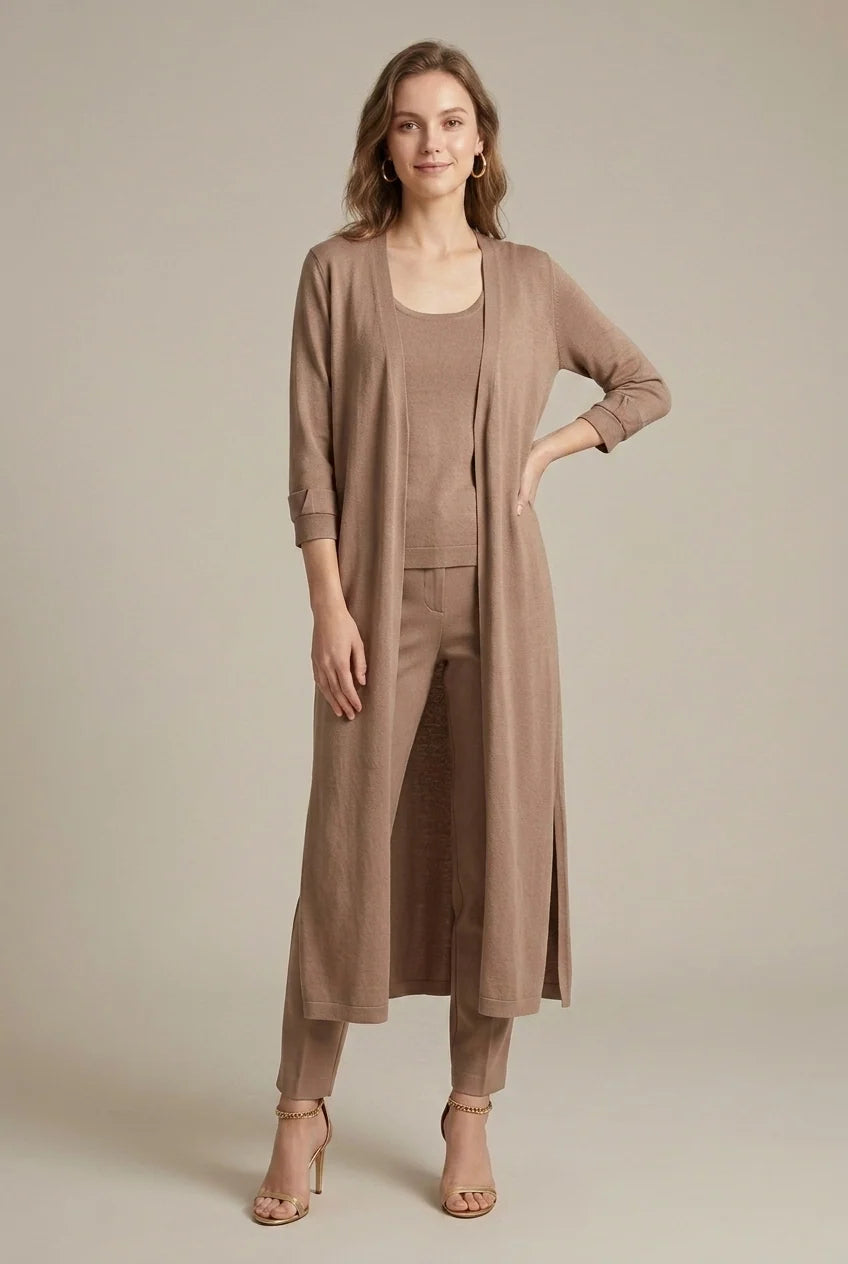 Women's longline open cardigan relaxed fit, photo 4