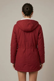 Women's parka coat with hood and teddy lining, photo 3