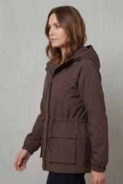 Women's parka with hood and drawstring waist, photo 3