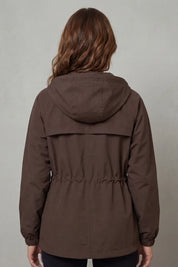 Women's parka with hood and drawstring waist, photo 4