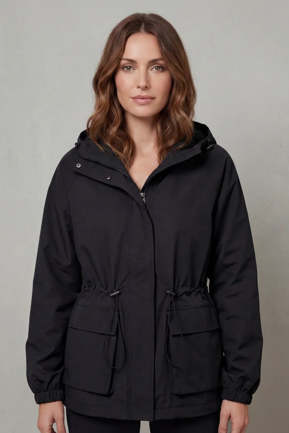 Women's parka with hood and drawstring waist, photo 6