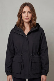Women's parka with hood and drawstring waist, photo 6