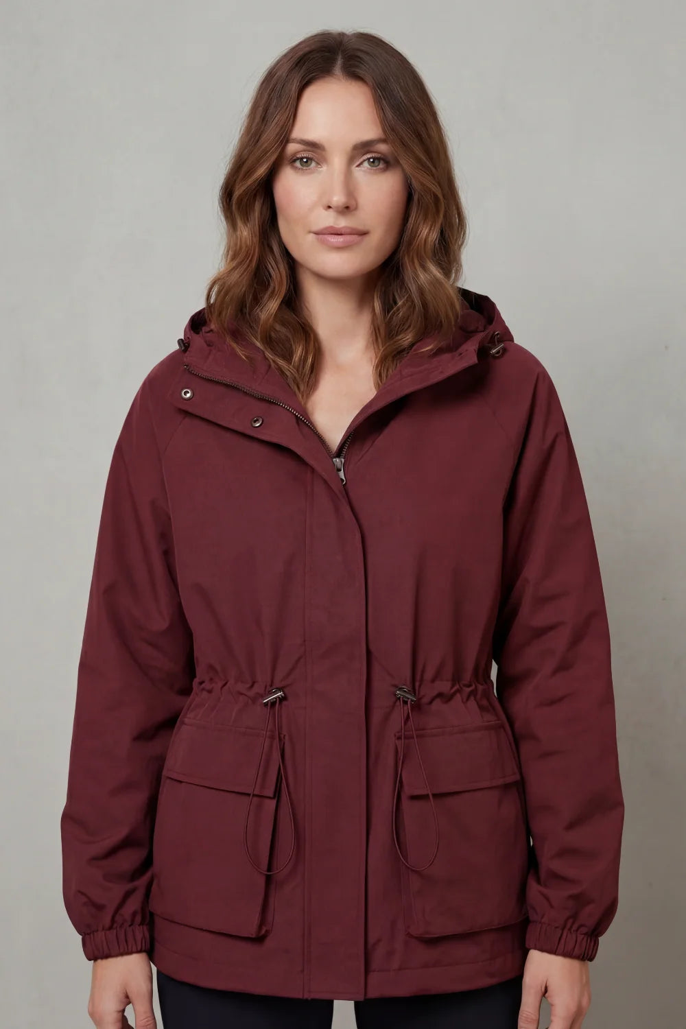 Women's parka with hood and drawstring waist, photo 7
