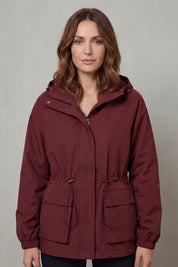 Women's parka with hood and drawstring waist, photo 7