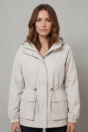Women's parka with hood and drawstring waist, photo 8