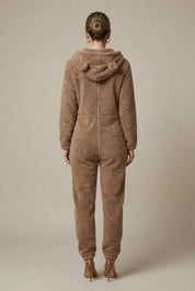 Women's teddy onesie with hood and front zip, photo 3