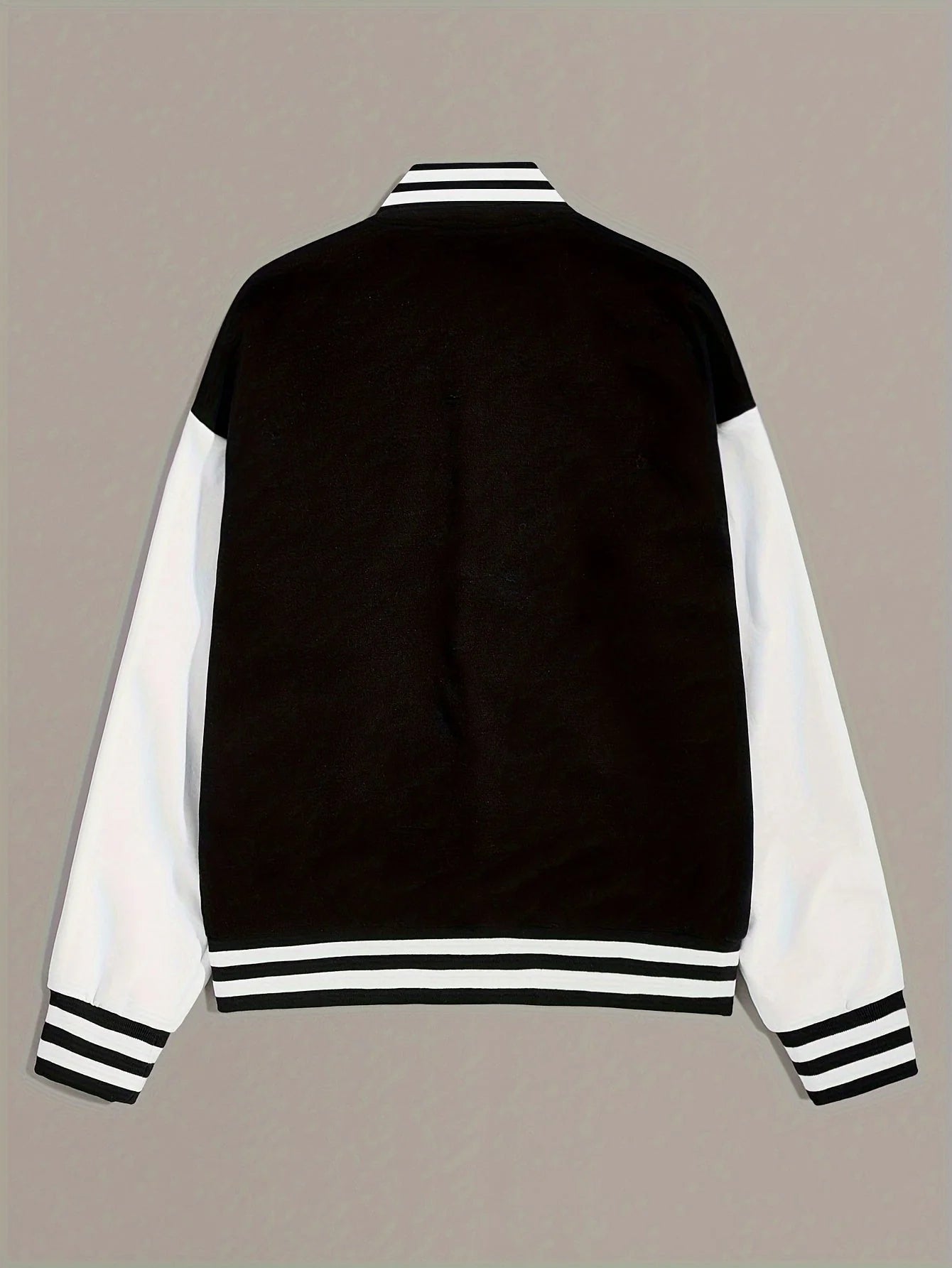 Women's varsity bomber jacket with contrast sleeves, photo 3
